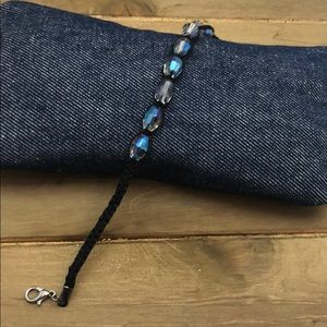 Braided crystal bracelet